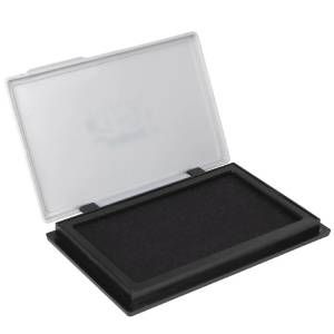 Almohadilla para sello negra grande