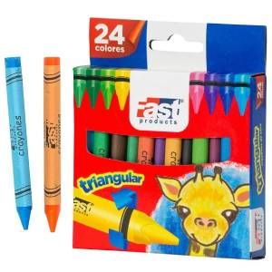 Crayones de cera 24 colores