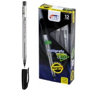 Lapicero de 1 mm 12 unidades negro
