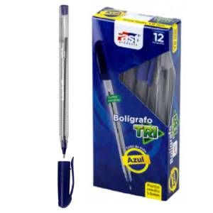 Lapicero de 1 mm 12 unidades azul