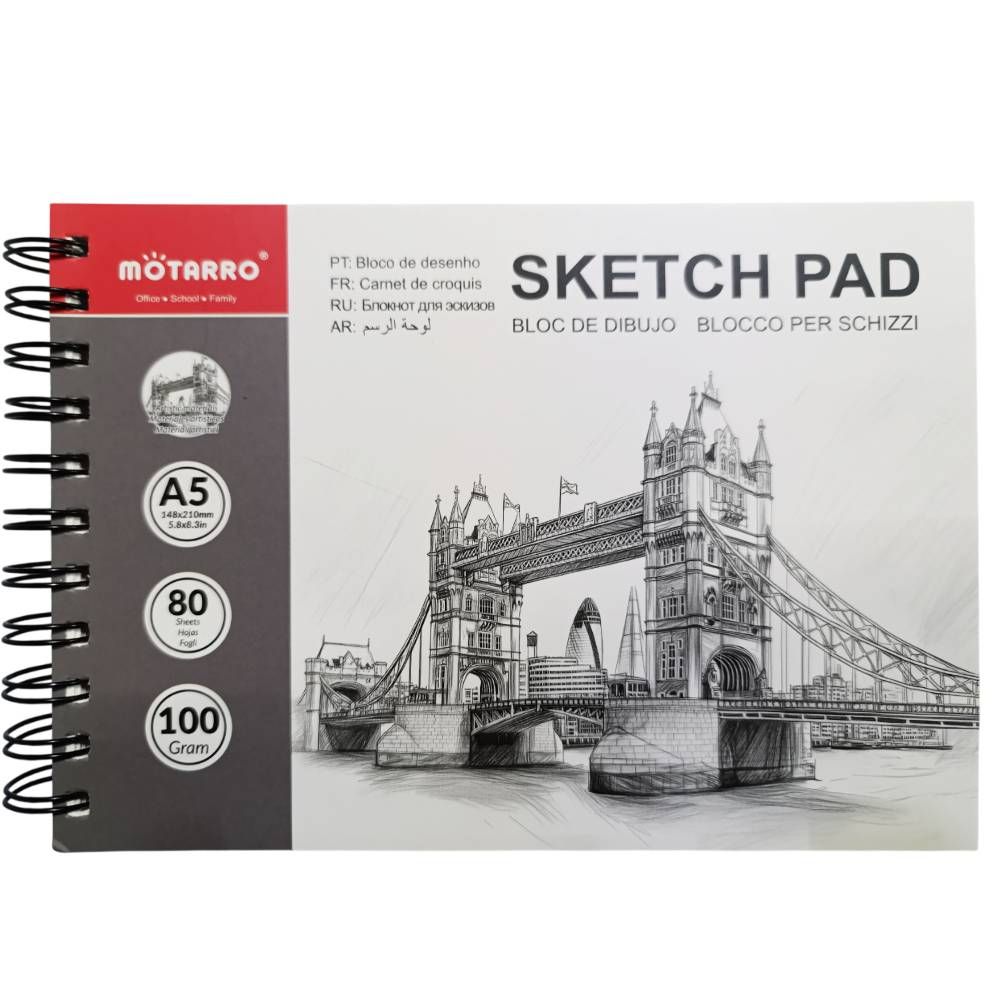 Sketch pad para dibujo 80 hojas