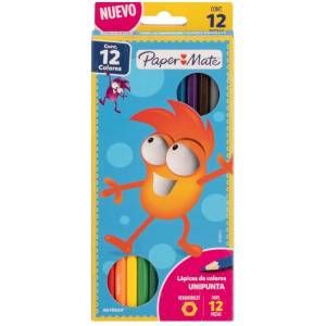 Crayones de madera largos 12 colores