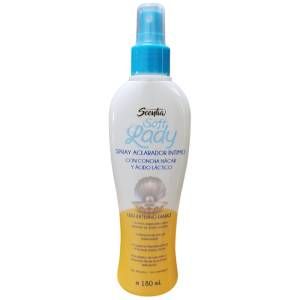 Spray aclarador intimo de nacar y acido lactico 180ml