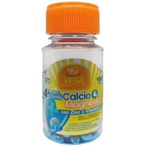 Calcio + magnesio + zinc + vitamina D x100