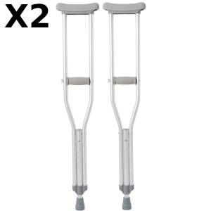 Muletas para niños ajustables 1 par