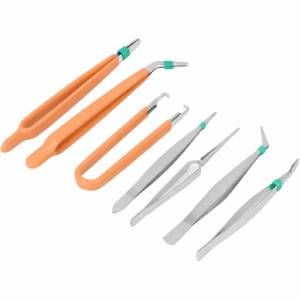 Kit de pinzas de precision 7 unidades
