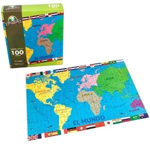 Rompecabezas el mundo 100 piezas