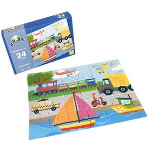 Rompecabezas transportes 24 piezas
