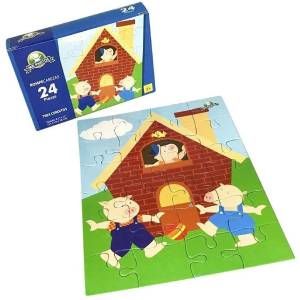 Rompecabezas 3 cerditos 24 piezas