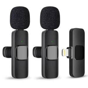 Set de 2 microfonos inalambricos lightning