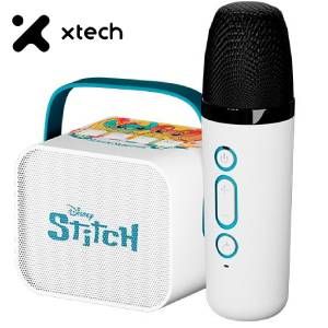Set de bocina bluetooth + karaoke stitch