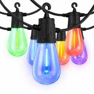 Bombillas vintage 10 luces colores