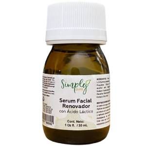 Serum facial renovador con acido lactico 1oz