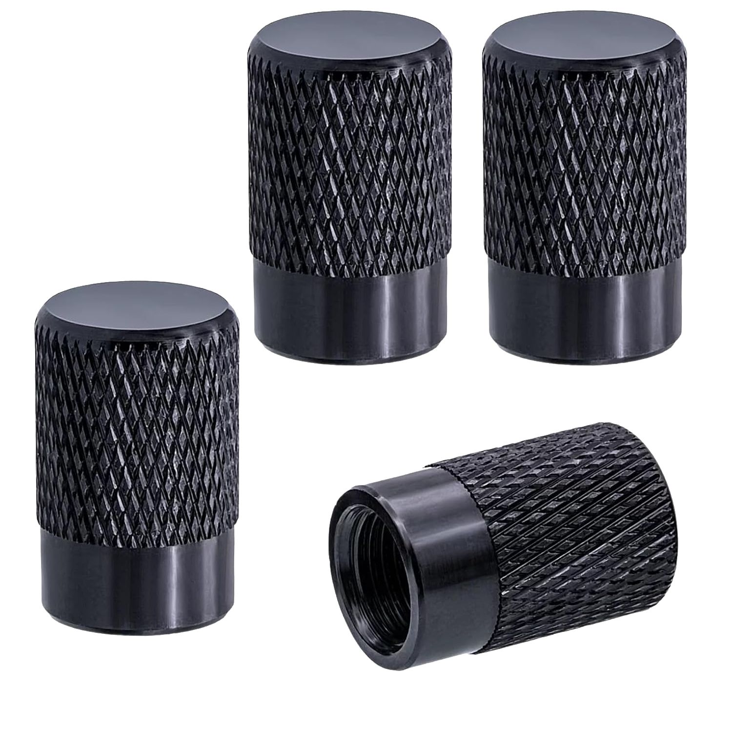 Tapon de metal para valvula de llanta x4