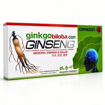 Ginseng ginko biloba 10 ampollas orales