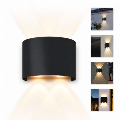 Luz solar de doble lado LED para pared blanca