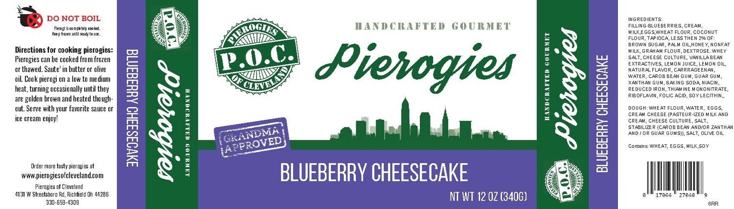 Pierogi of the Month- Blueberry Cheesecake