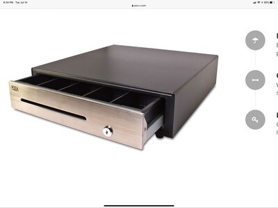 ION 16" Cash Drawer Stainless Steel Face