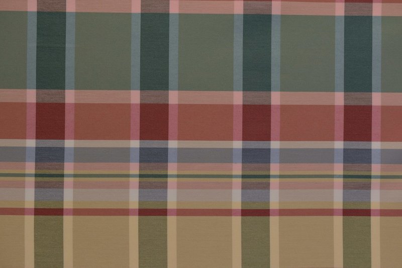 Plaid-black/Coral/Blue