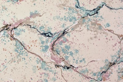 Splatter-Cream/Blue/Pink
