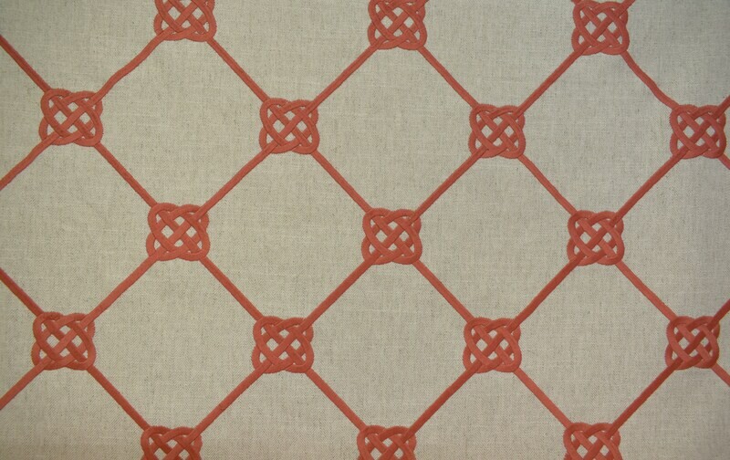 Knotford-Coral  (Bright Coral in Fabric)*