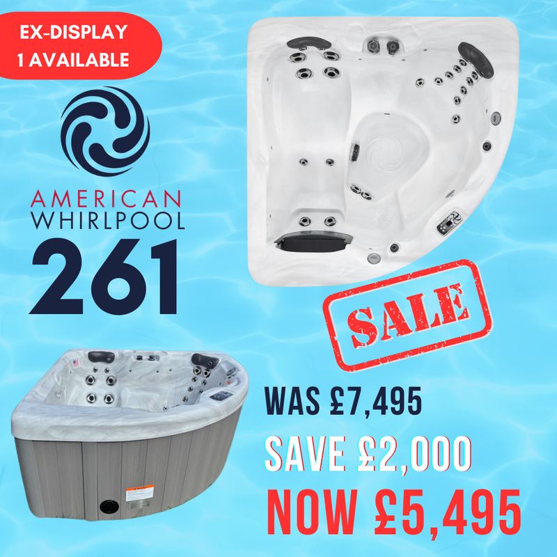 EX-DISPLAY - American Whirlpool 261 - Silver Marble with Light Fog Cabinet ***SAVE £2,000***