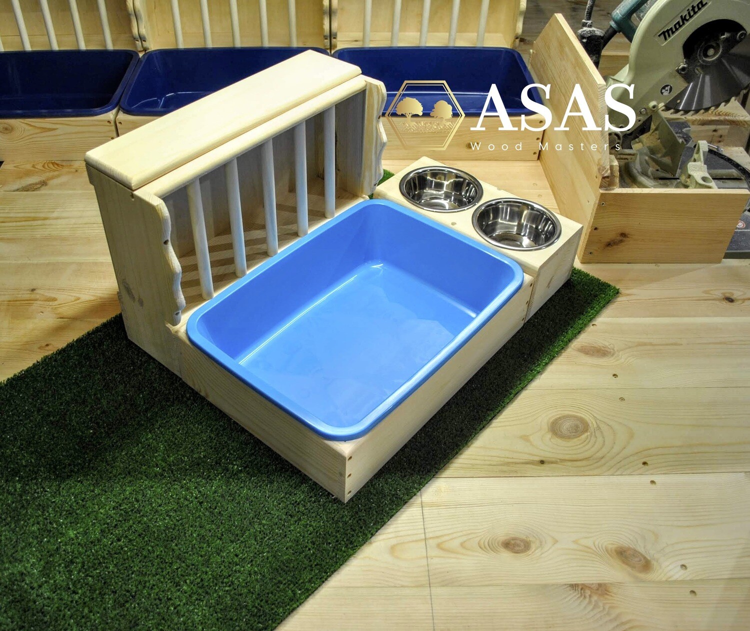 bunny litter box with hay feeder