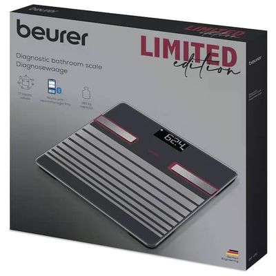 Beurer BF451BT Bilancia Pesapersone Diagnostica Bluetooth 17 Parametri BIA 8 Utenti 180 Kg colore Nero