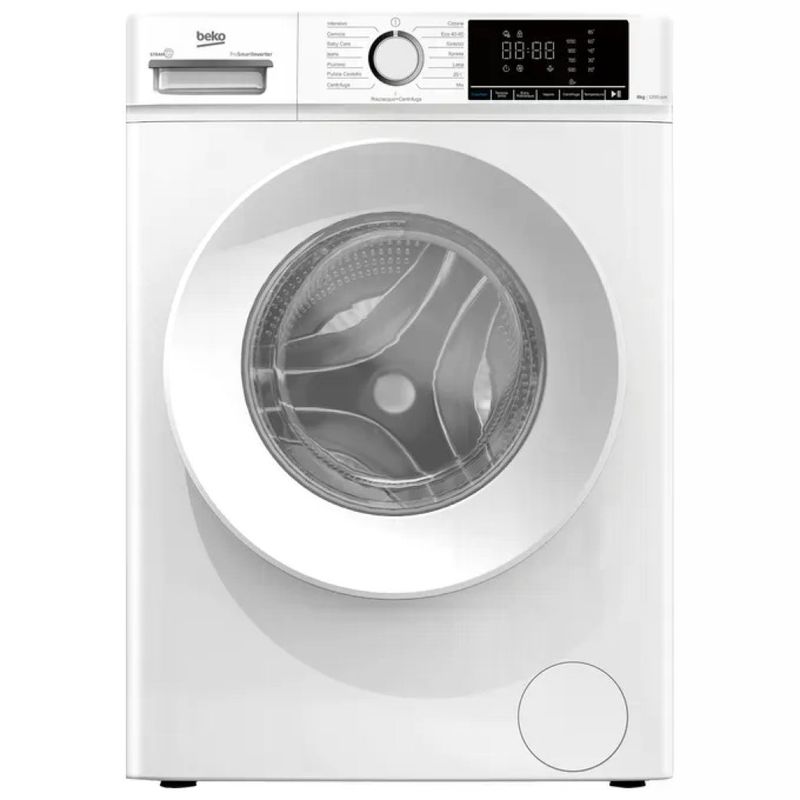 Beko BMX8126DW b100 Lavatrice Carica Frontale 8 Kg 1200 rpm Classe A Inverter Vapore Display XL Beko BMX8126DW b100 Lavatrice Carica Frontale 8 Kg 1200 rpm Classe A Inverter Vapore Display XL