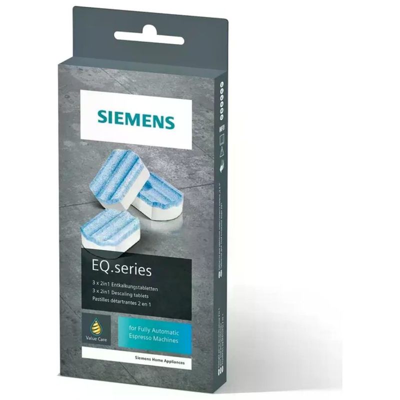 Siemens TZ80002A Compresse per Pulizia Macchine da Caffè, 3 Pezzi Siemens TZ80002A Compresse per Pulizia Macchine da Caffè, 3 Pezzi
