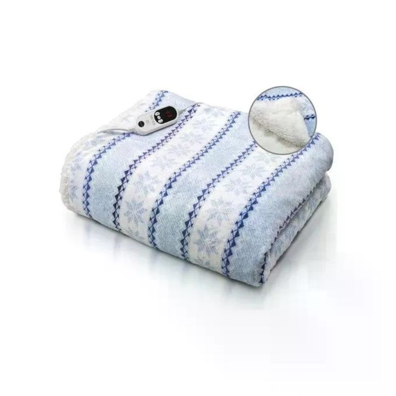 Macom 943 Morby Plaid Coperta Riscaldabile con Tasca per i Piedi 160 W 9 Temperature Timer 120x180 cm
