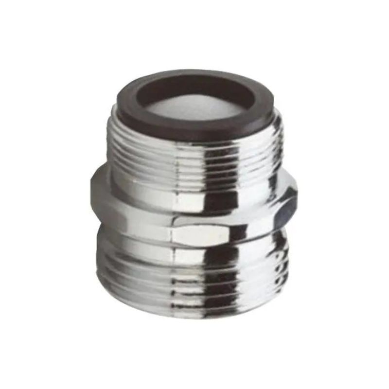 Aquatech 104B Adattatore per Rubinetto con Aeratore M24 x 3/4" in Ottone Cromato