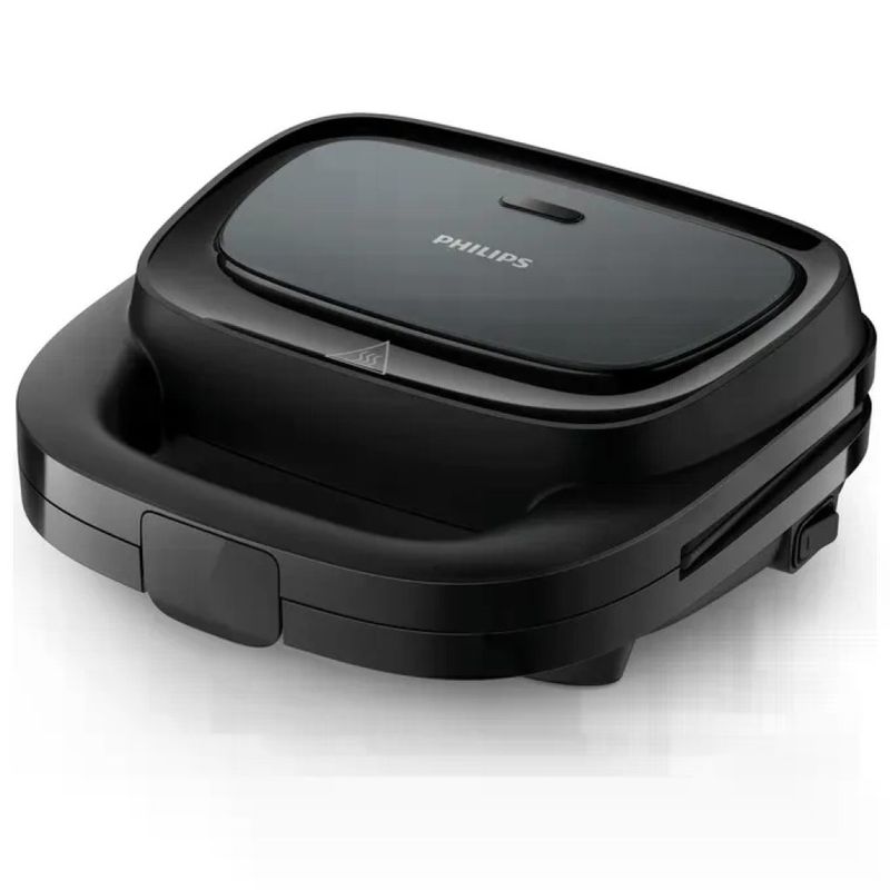 Philips HD2330-90 Serie 3000 Tostapane per Panini e Toast 750W piastra antiaderente colore Nero