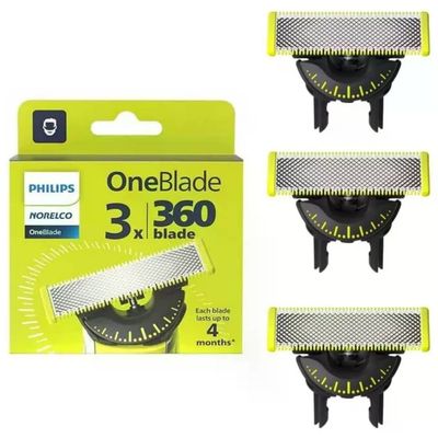 Philips QP430-50 OneBlade 360 Lame di Ricambio per Rasoio 3 pezzi Wet and Dry Acciaio Inossidabile Philips QP430-50 OneBlade 360 Lame di Ricambio per Rasoio 3 pezzi Wet and Dry Acciaio Inossidabile