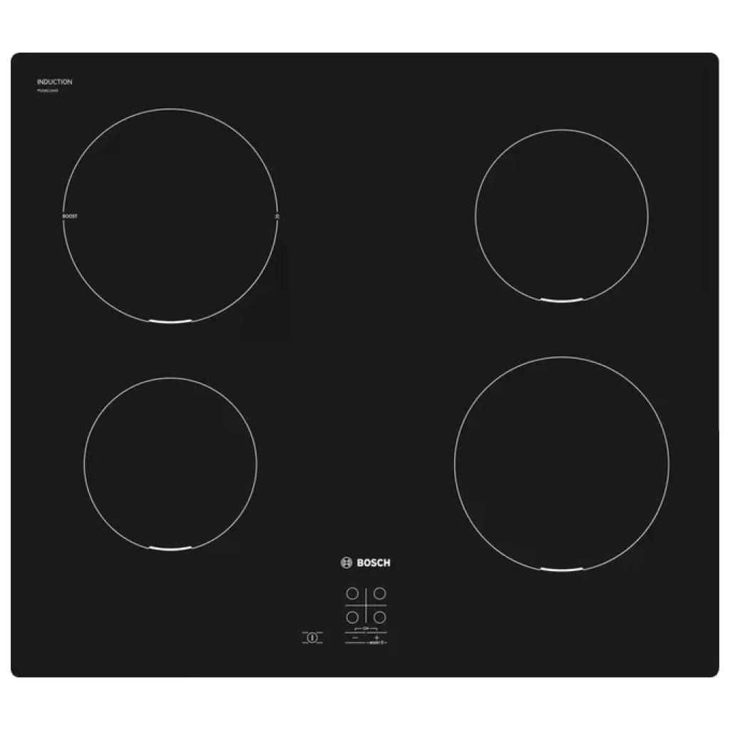 Bosch PUG611AA5E Serie 2 Piano cottura a induzione 60 cm 4 zone PowerBoost Touch colore Nero