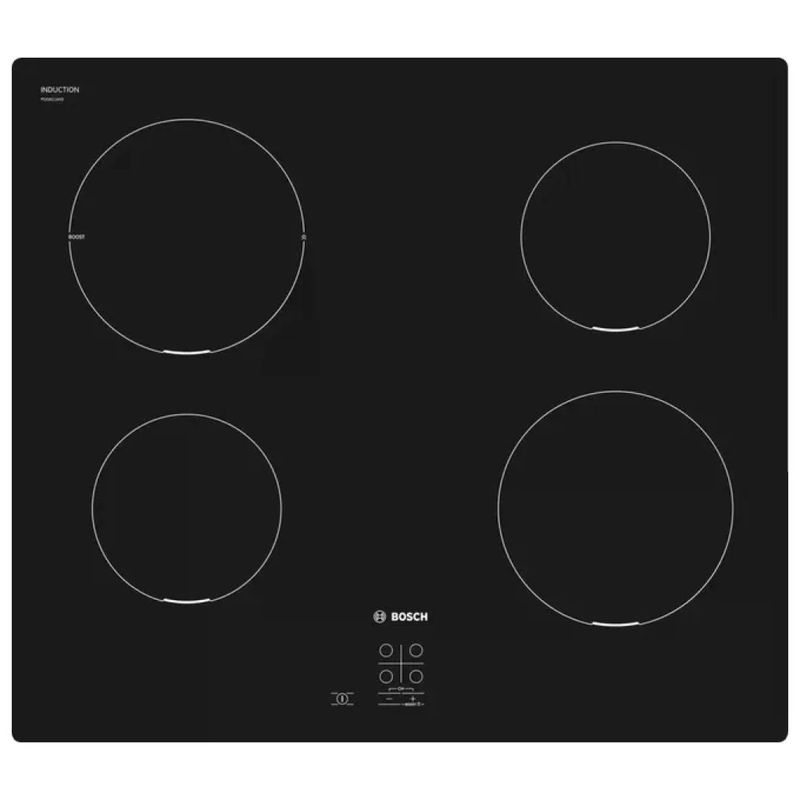 Bosch PUG611AA5E Serie 2 Piano cottura a induzione 60 cm 4 zone PowerBoost Touch colore Nero