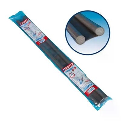 Geko PACKCENTER-1470 Double Stop Paraspifferi Sottoporta Doppio Rullo 95 cm Tagliabile colore Grigio