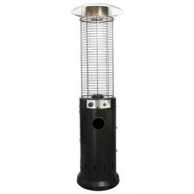 Dcg Stufa a Gas da Esterno 11kW Nero Argento Con Ruote SA9500
