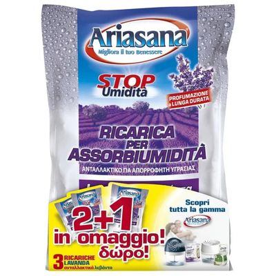 HENKEL Ariasana Ricarica Cristalli Assorbiumidità Lavanda, 3 x 450 g HENKEL Ariasana Ricarica Cristalli Assorbiumidità Lavanda, 3 x 450 g