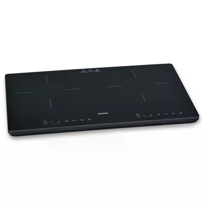 Severin DK1033 Piano cottura a induzione 60 cm 2 zone 3400 W 10 livelli di potenza Touch Screen Timer Severin DK1033 Piano cottura a induzione 60 cm 2 zone 3400 W 10 livelli di potenza Touch Screen Timer