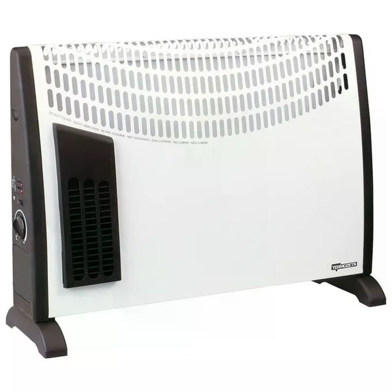 Termozeta TZR17 Termoconvettore Elettrico 2000 W, Nero e Bianco Termozeta TZR17 Termoconvettore Elettrico 2000 W, Nero e Bianco