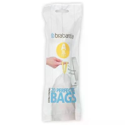 Brabantia 311727 PerfectFit Sacchetti per Rifiuti Tipo A 3 L 20 pz