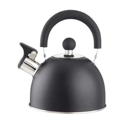 EVA 013771 Bollitore con fischio 1,5 L in acciaio inox nero satinato