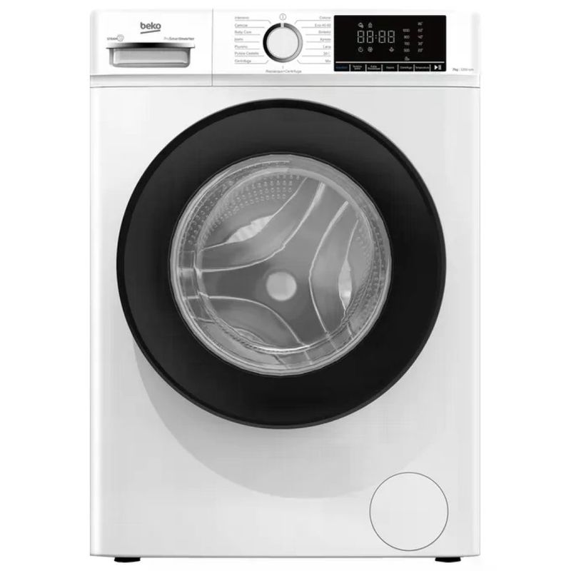 BEKO BMX7126DB b100 Lavatrice Carica Frontale 7 Kg 1200 rpm Classe a Inverter Vapore (85x60x47 cm BEKO BMX7126DB b100 Lavatrice Carica Frontale 7 Kg 1200 rpm Classe a Inverter Vapore (85x60x47 cm