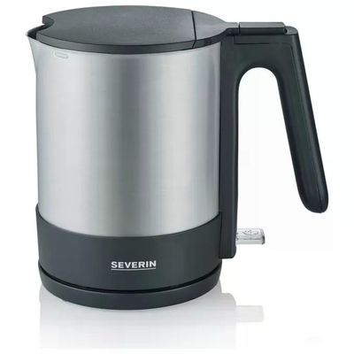 Severin WK3409 Bollitore Elettrico 1.7 L 2200 W Filtro Anticalcare Base 360° colore Nero Acciaio Inox