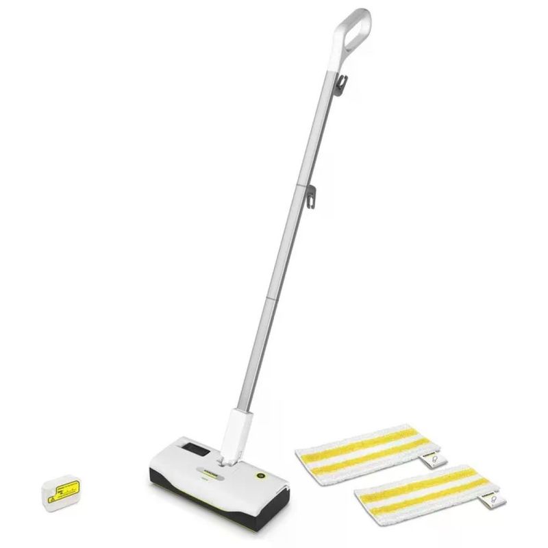 KARCHER Kärcher SC 1 Upright Scopa a Vapore 1300 W, Serbatoio 0,2 L, Nero e Bianco