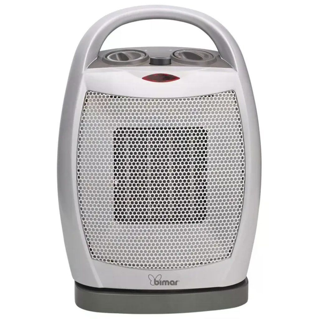 Bimar HP104 Termoventilatore Ceramica PTC Oscillante 1800W 3 Livelli Termostato Regolabile colore Grigio