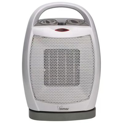 Bimar HP104 Termoventilatore Ceramica PTC Oscillante 1800W 3 Livelli Termostato Regolabile colore Grigio Bimar HP104 Termoventilatore Ceramica PTC Oscillante 1800W 3 Livelli Termostato Regolabile colore Grigio