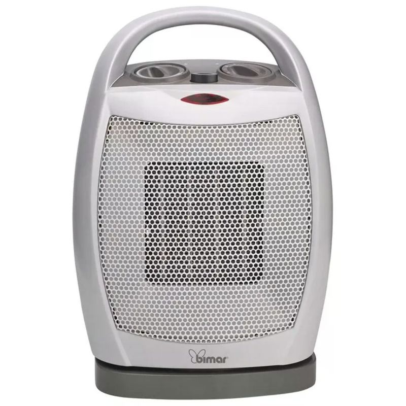 Bimar HP104 Termoventilatore Ceramica PTC Oscillante 1800W 3 Livelli Termostato Regolabile colore Grigio Bimar HP104 Termoventilatore Ceramica PTC Oscillante 1800W 3 Livelli Termostato Regolabile colore Grigio