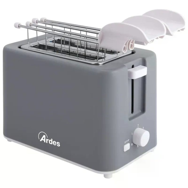 Ardes Tostapane a 2 Fette in Acciaio Inox con Timer